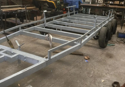 Welding Dynamics trailer fabrication